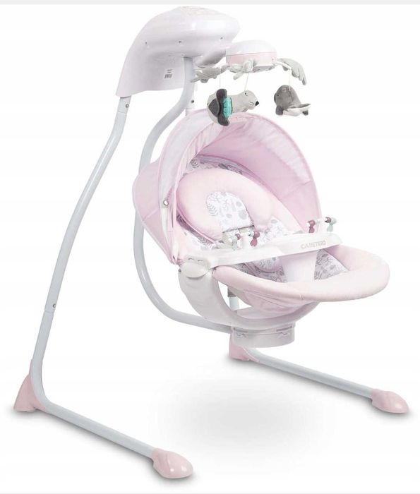 Huśtawka elektryczna/leżaczek CARETERO RAFFI PINK