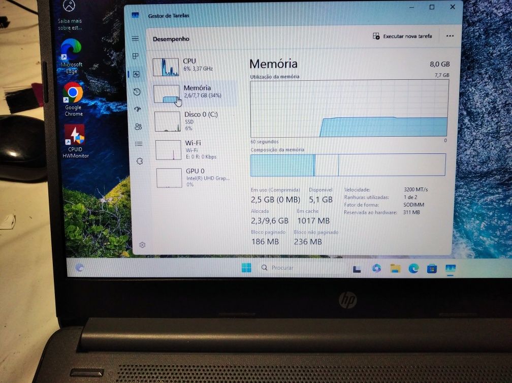 HP 240 G8 I3 10° Geração