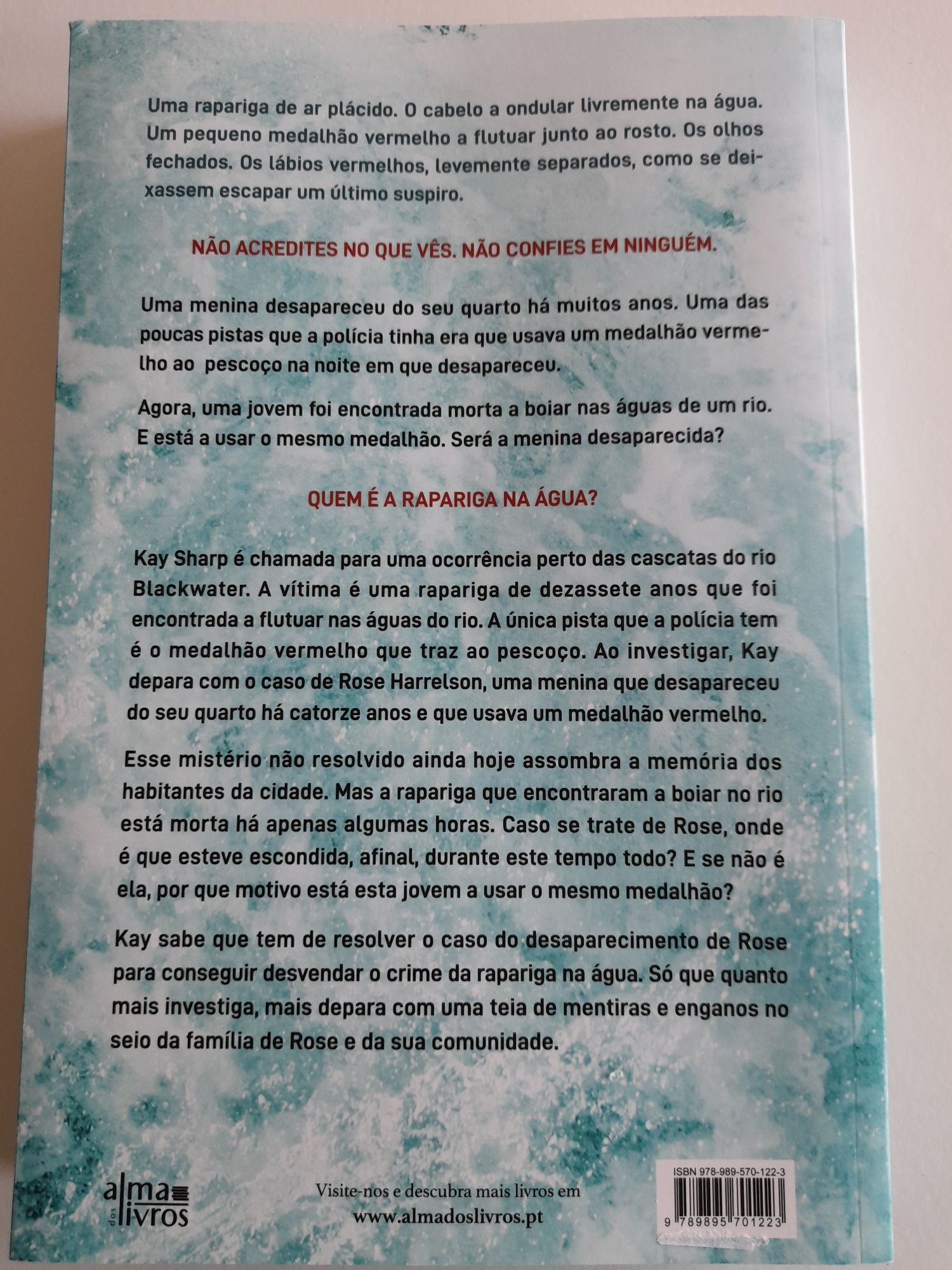 Livro A rapariga na Água de Leslie wolfe