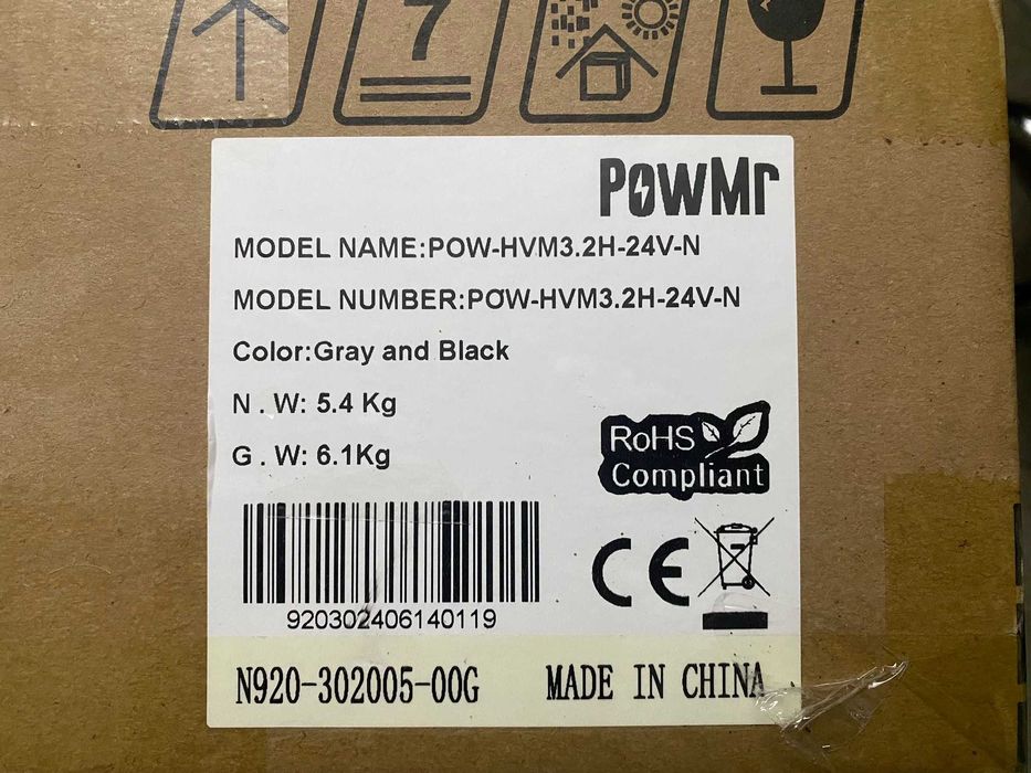 POWMR Гібридний інвертор POW-HVM3.2H-24V 3,2КВТ В НАЯВНОСТІ