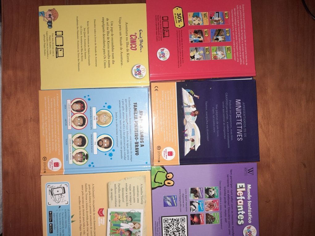Conjunto 6 livros infantis