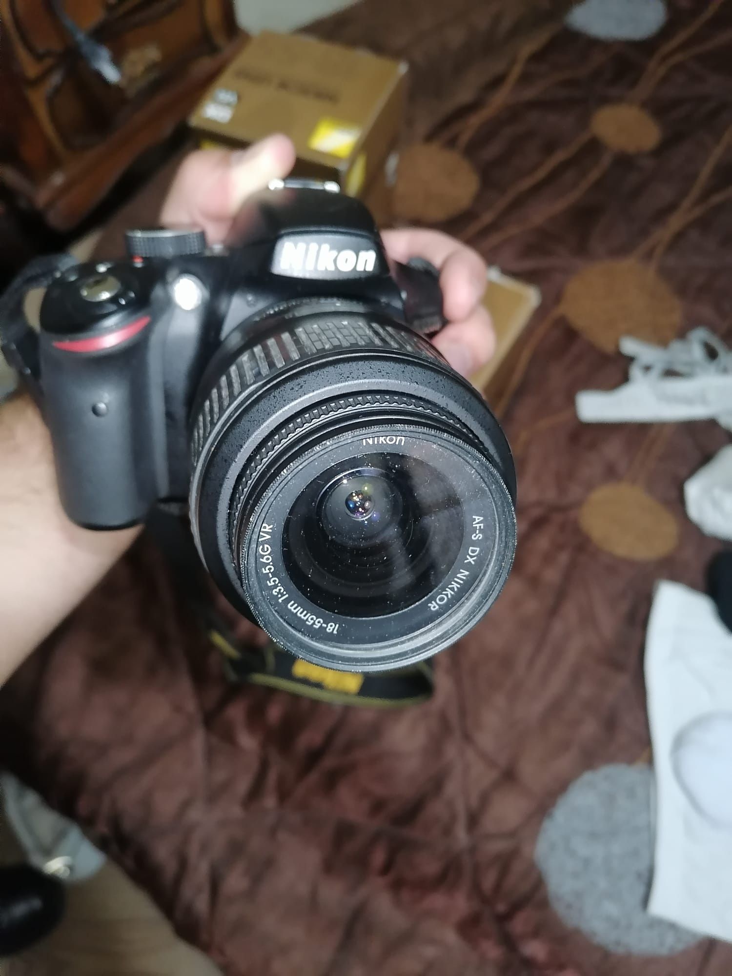 Nikon D3200 com lente 18-55 e filtro UV