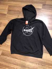 Męska bluza dresowa  z kapturem NASA kangurka L XL unisex