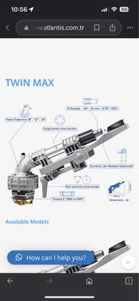 Водяна пушка водомет Comet twin max