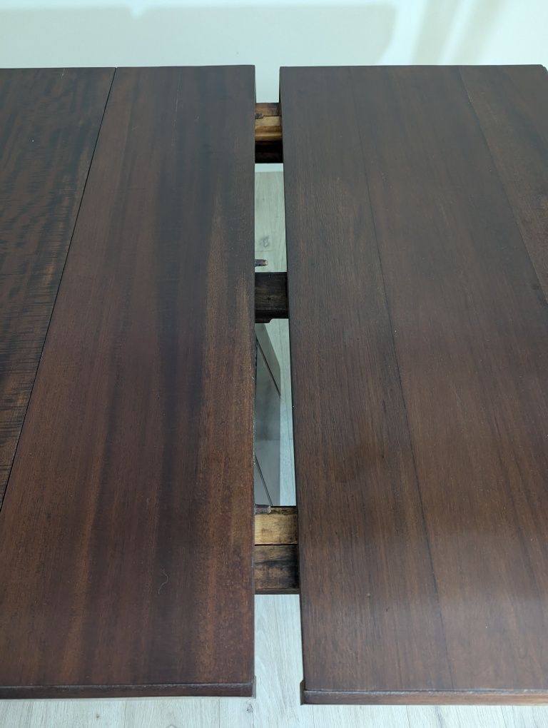 Mesa extensível madeira maciça antiga