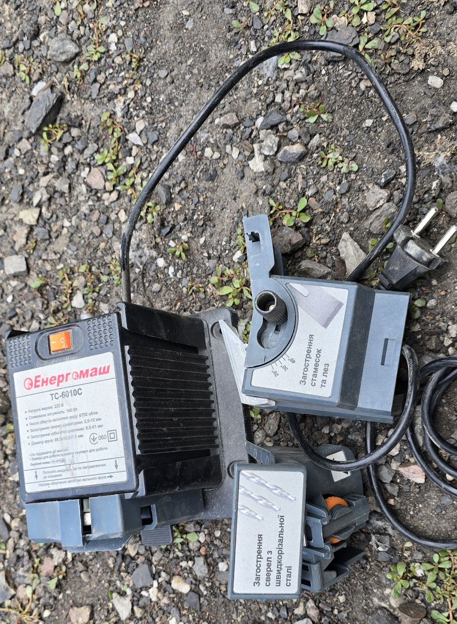 Станок для заточки ножей стамесок свёрл Енергомаш ТС-6010С