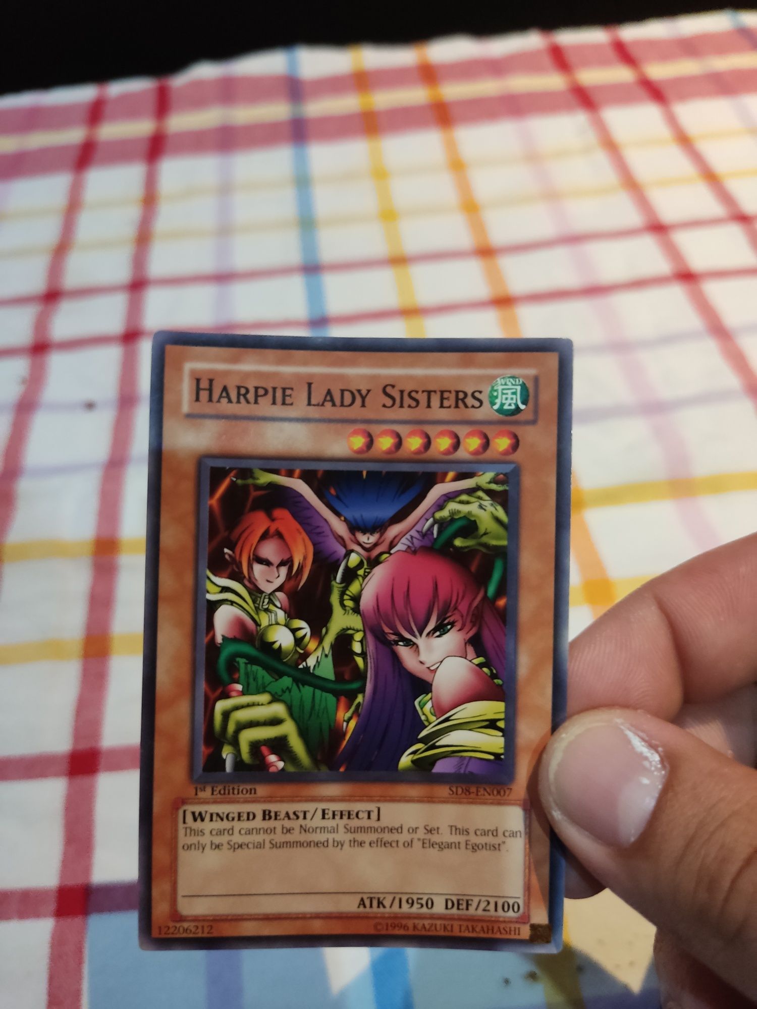 Carta Yu-Gi-Oh Harpie Lady Sisters