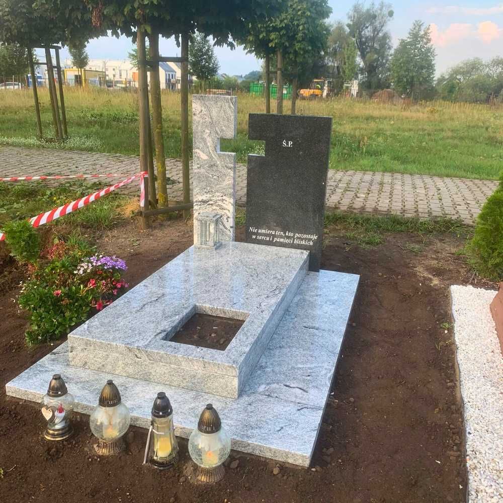 Pomniki granitowe/ pojedyncze, podwójne, urnowe