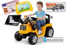 Traktor 1005 Koparka na akumulator 12V/7Ah POWER ŻÓŁTY