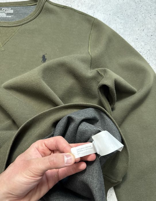Мужская Кофта Свитшот Polo Ralph Lauren Оригинал Хаки Размер XL-XXL
