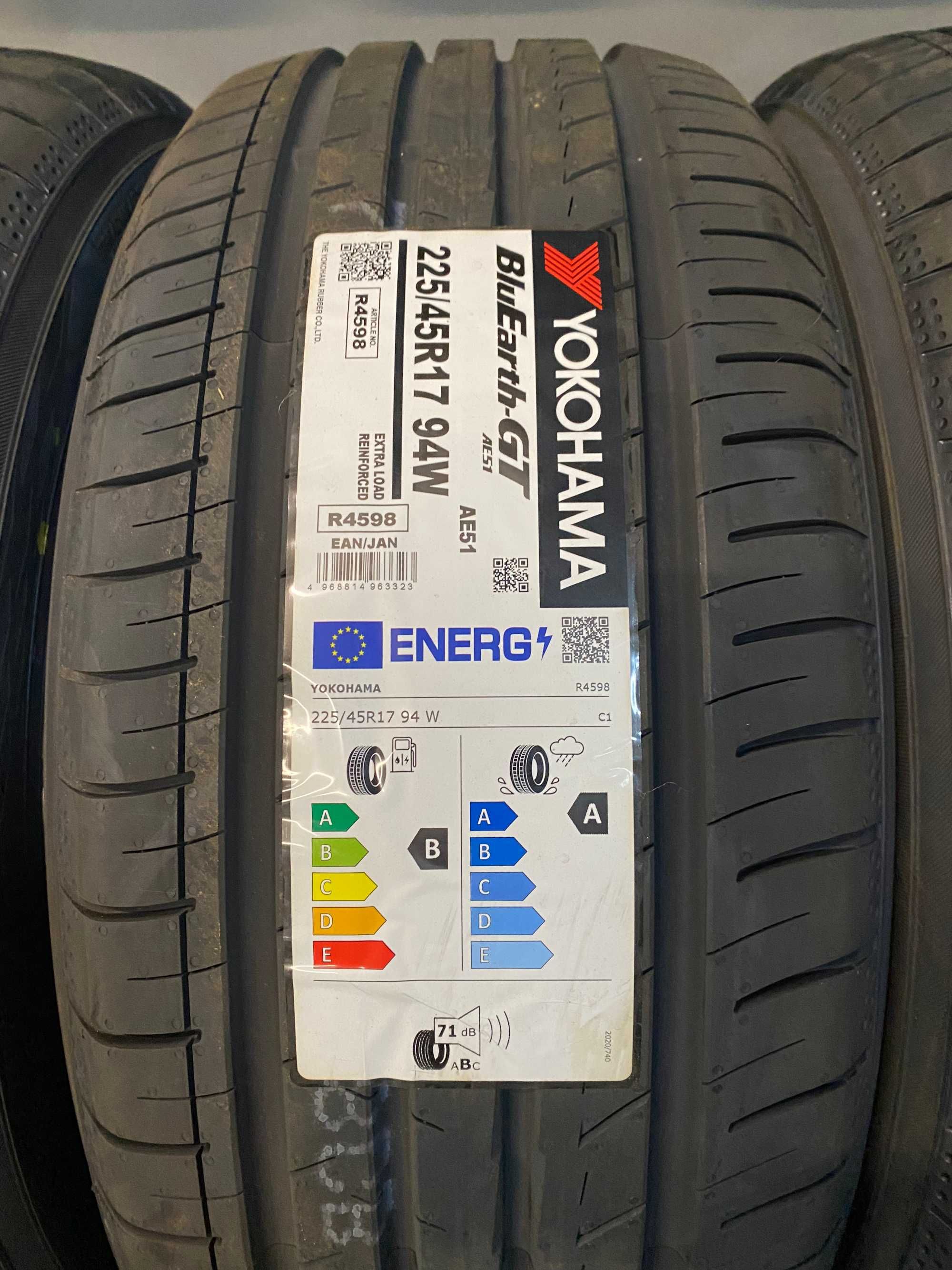 4x 225/45 R.17 94W Yokohama BluEarth-GT AE51 opony lato 2023