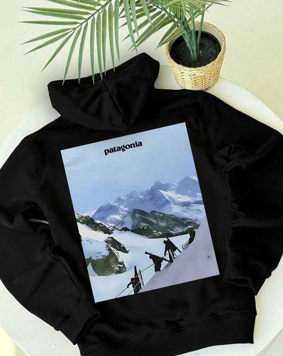 PATAGONIA » Черное новое худи » Neon SunSet » XS S M L XL » Патагония