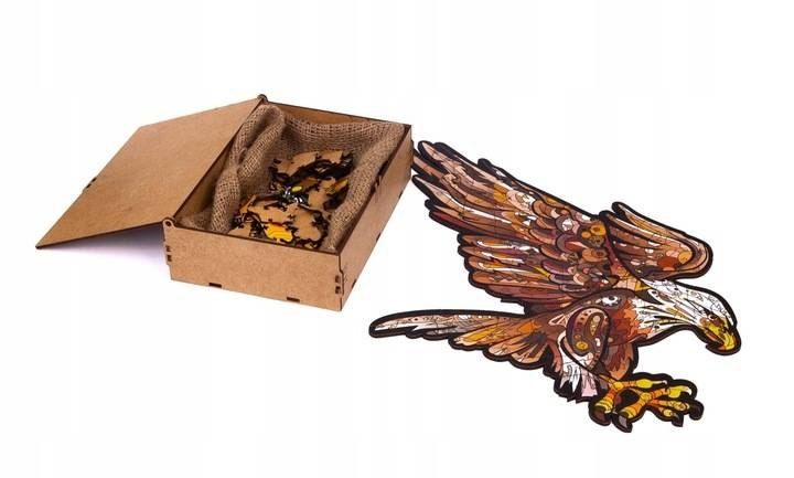 Puzzle drewniane układanka ptak orzeł karpacki