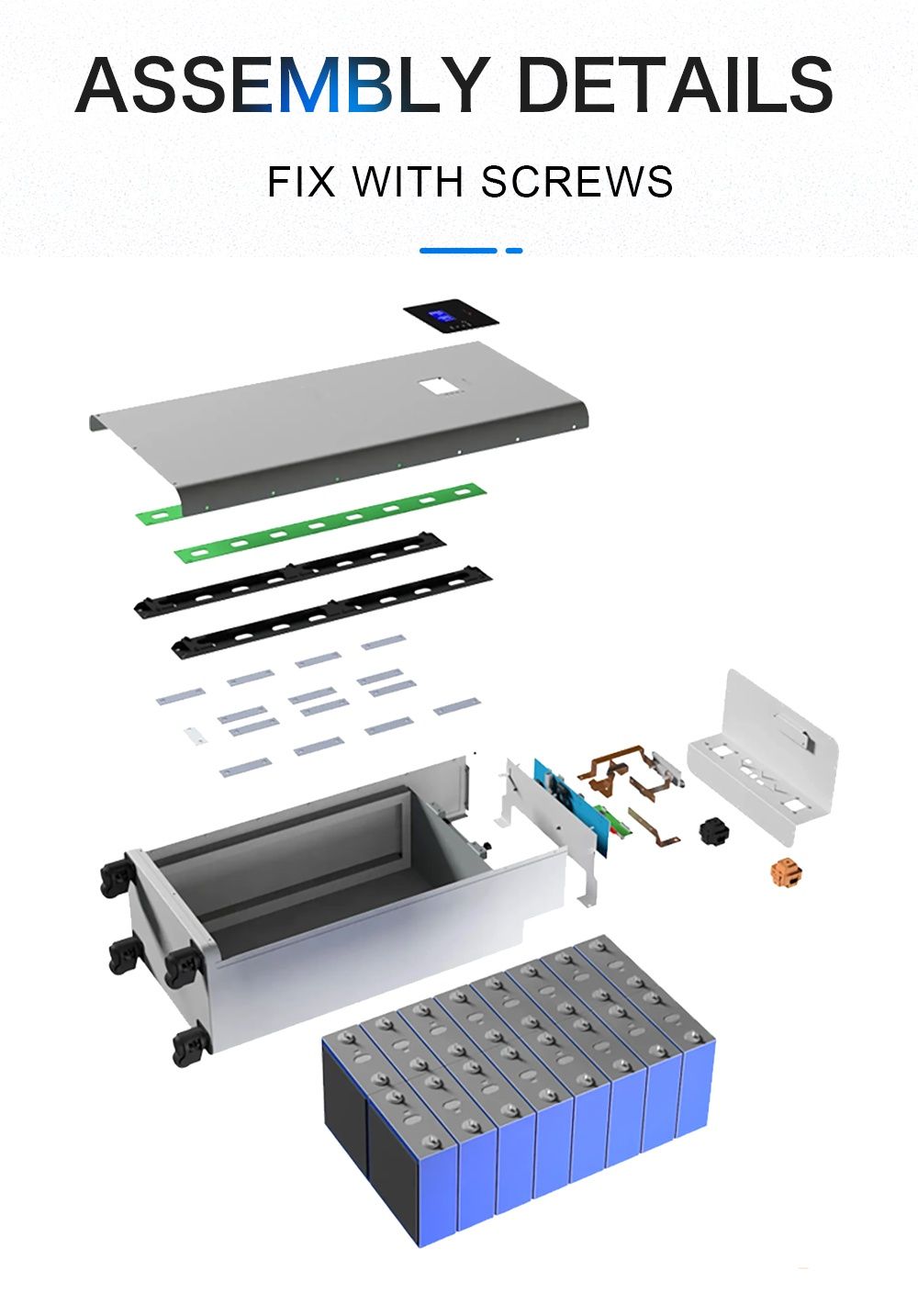 Kit bateria solar - SEPLOS com BMS 3.0