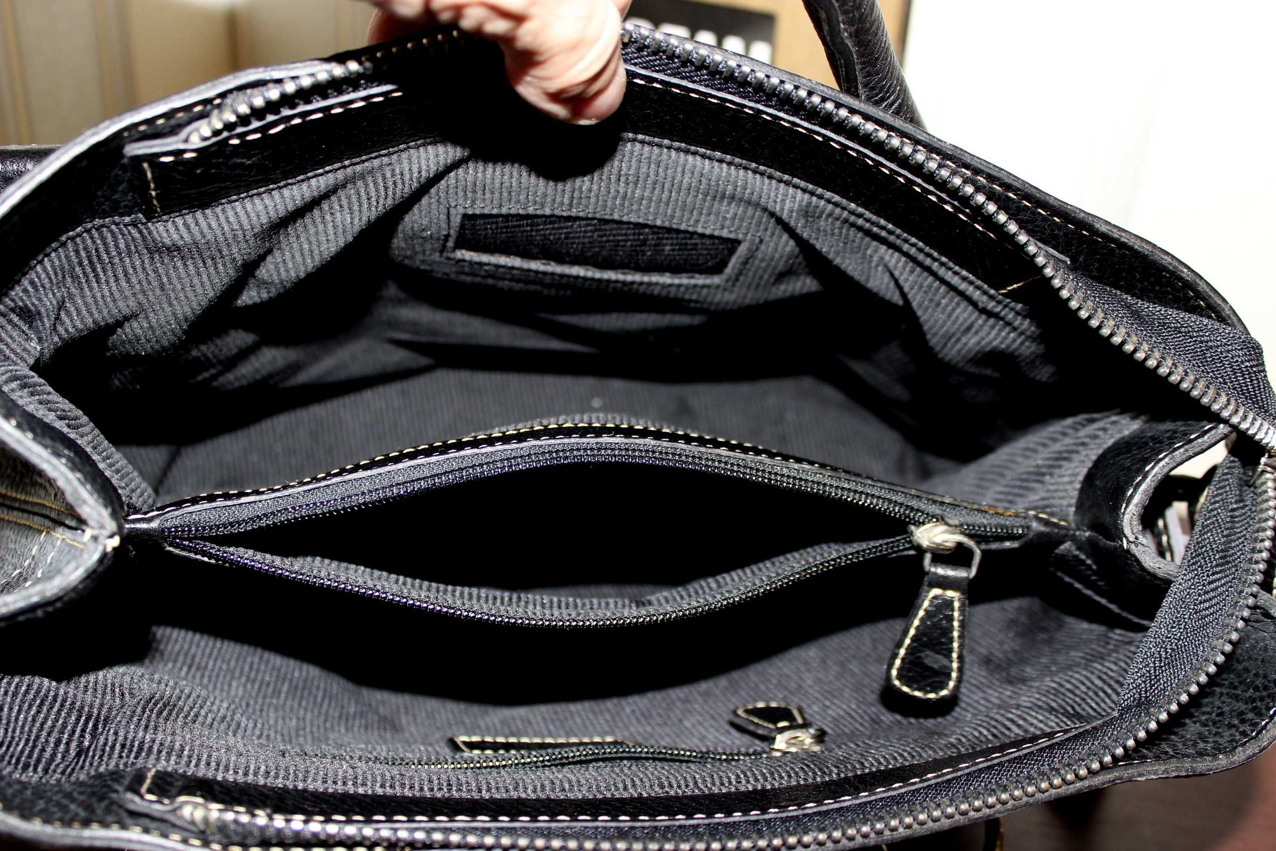 Шикарная кожаная сумка TOD'S, черная. Оригинал.