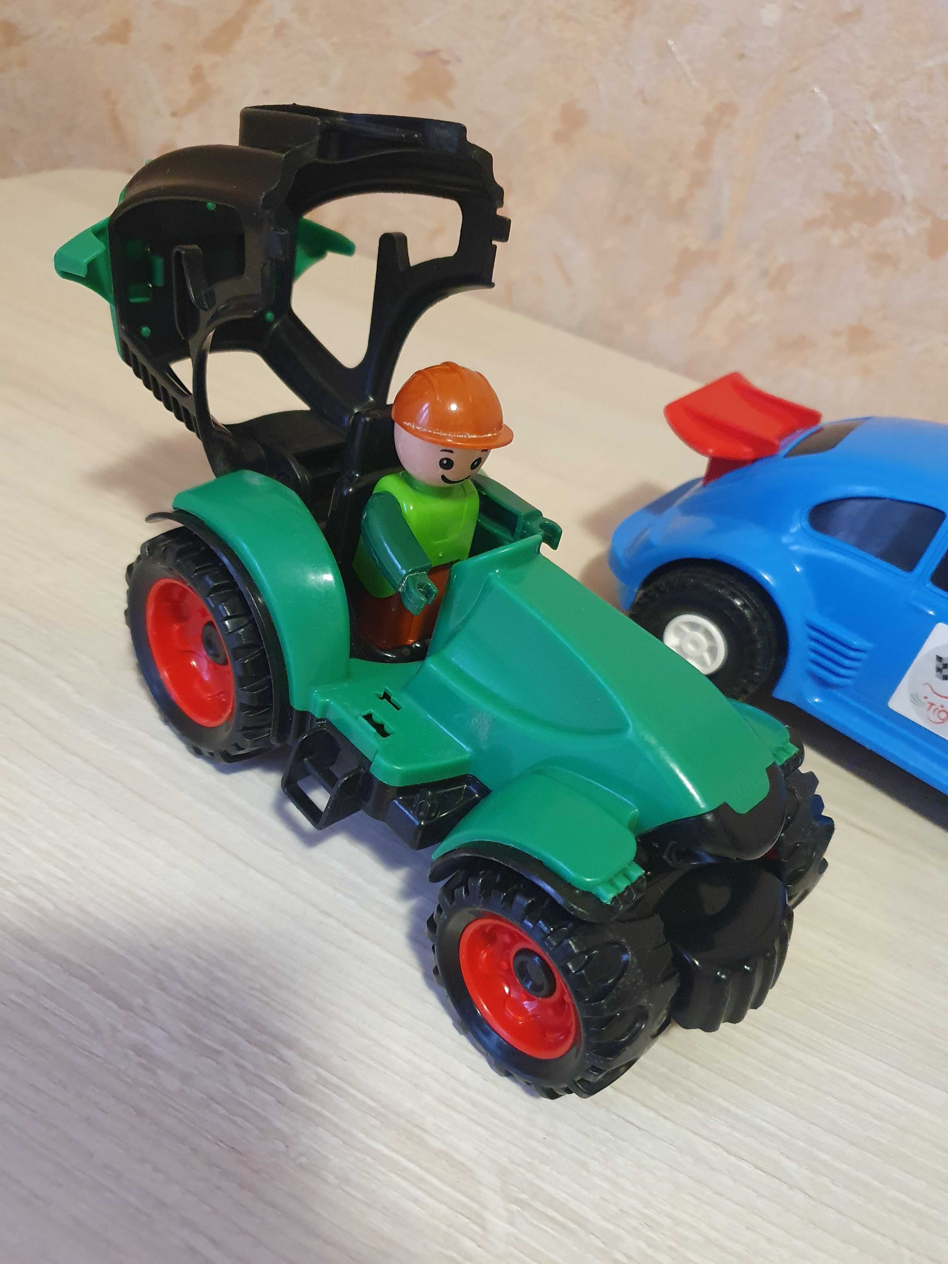 Зелёный трактор Lena