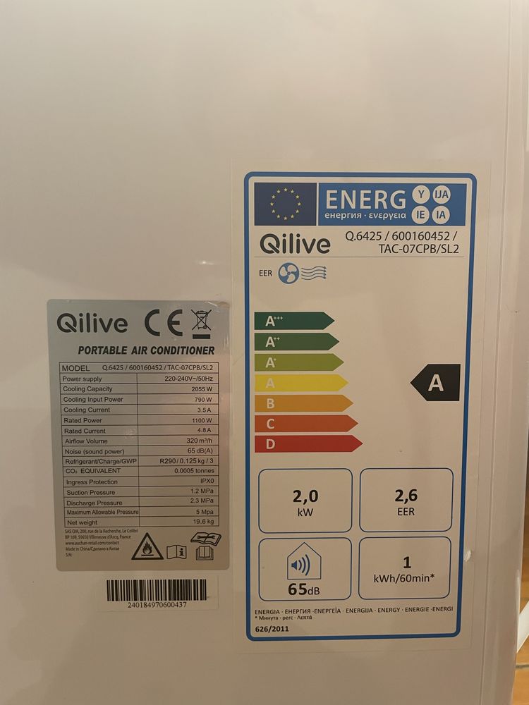 Ar condicionado Qilive 7000BTU