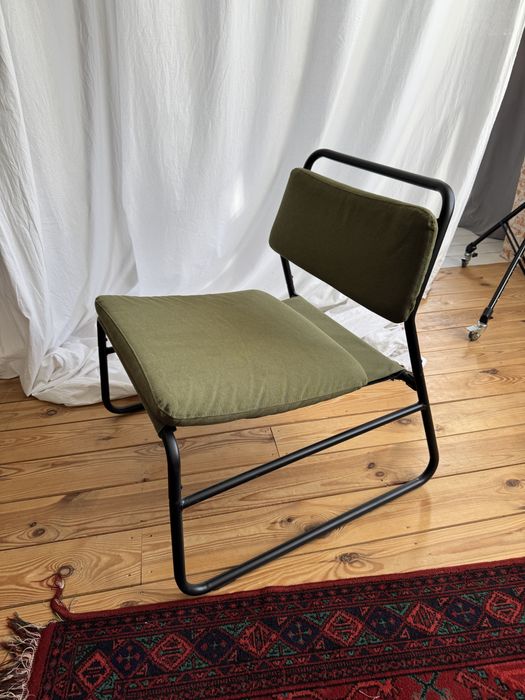 LINNEBÄCK ЛІННЕБЕКК крісло, оливково-зелений | IKEA