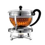 BODUM CHAMBORD SET Zaparzacz do herbaty z filtrem + podgrzewacz 1,3L