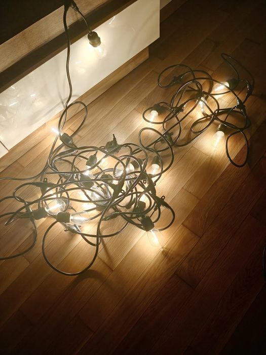 Girlanda świetlna 20 żarówek lampki ogrodowe na taras 20 m