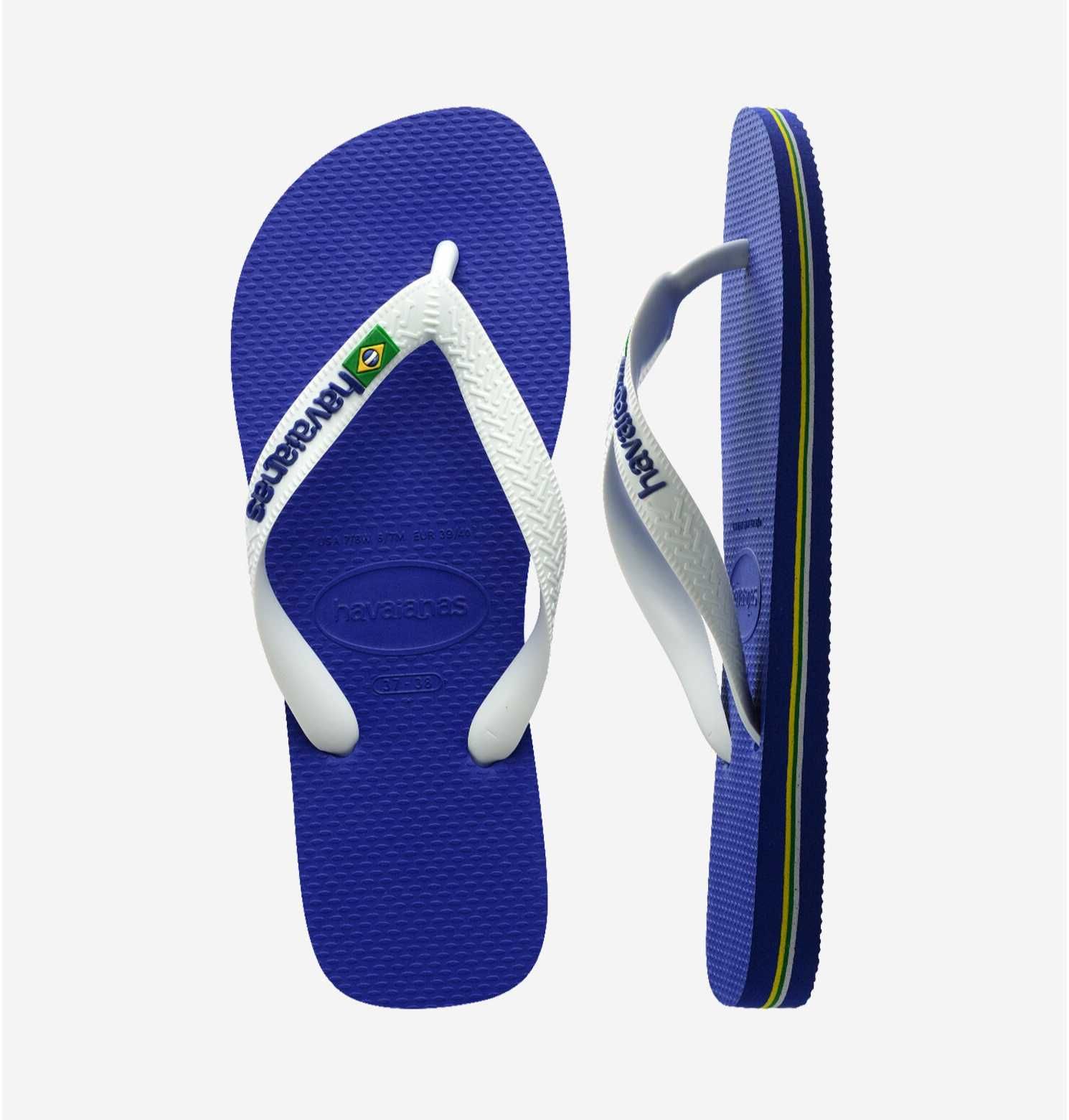 Chinelos Havaianas Azul e Branco