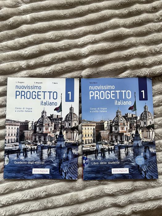 Zestaw: Nuovissimo Progetto Italiano 1 – Libro + Quaderno (A1–A2)