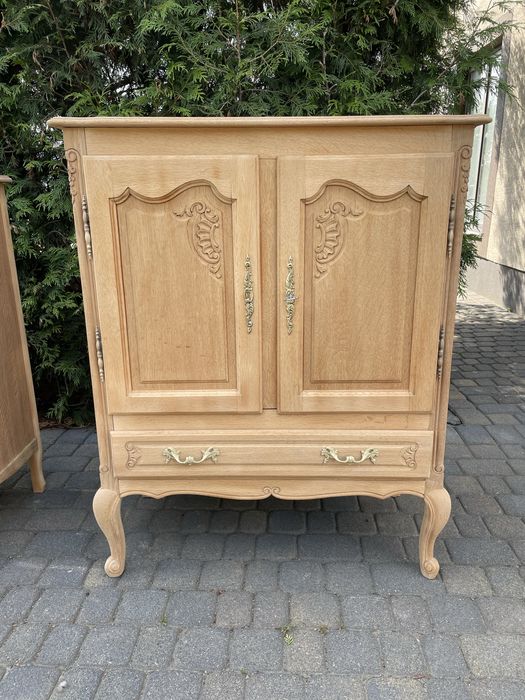 Komoda ludwikowska oczyszczona dąb stan surowy Ludwik XV