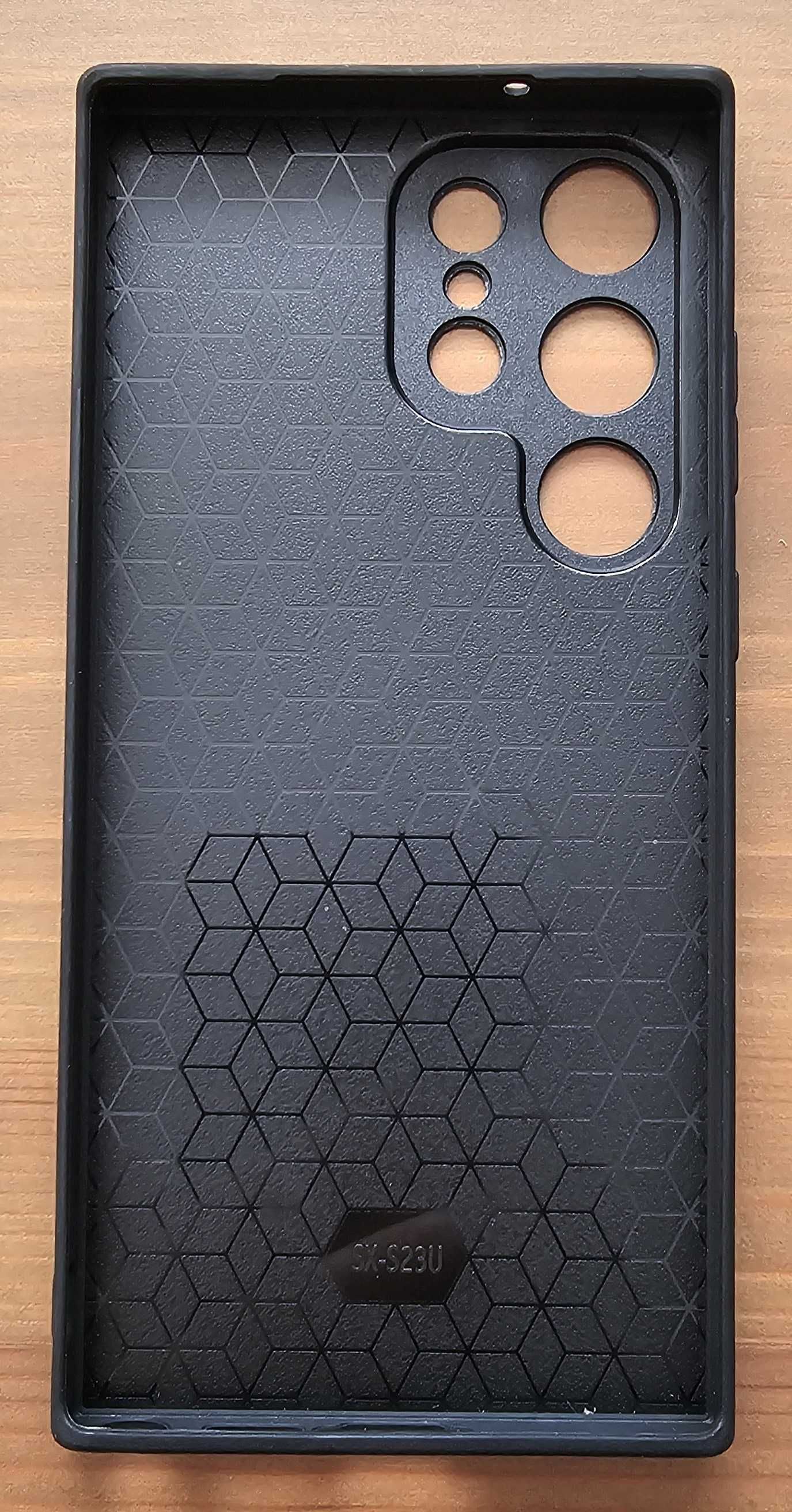 Etui telefon Samsung S23 Ultra plecki vintage retro ciemnoszare nowe