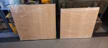 Blat dąb czerwony  2 sztuki wymiary 60x60x4, 70x70x4 lite drewno