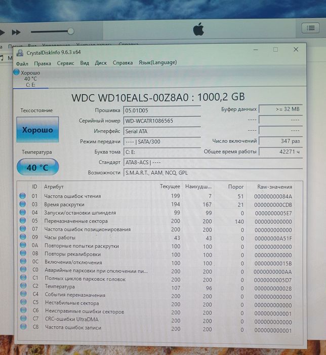 Жесткий дискhdd Western Digital blue 1TB