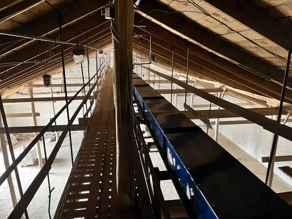 Траспортери скребкові для зерна, галерея для складів та ангарів млинів