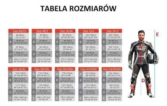 Kombinezon skórzany dwuczęściowy Tschul 727 czarno- żółty.