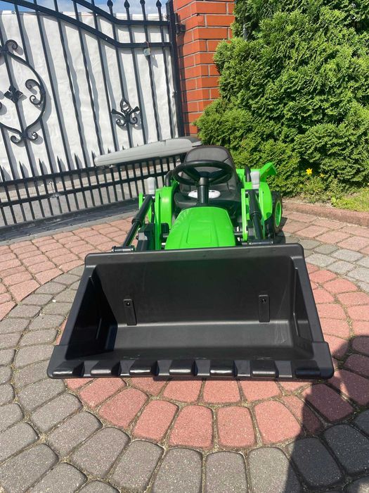 Traktor na akumulator 12V 2x45W z przyczepką i łyżką KOPARKA ciągnik