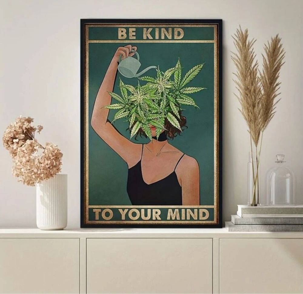 Modny Plakat Be Kind To Your Mind