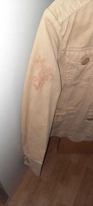 Blusão /casaco ganga creme