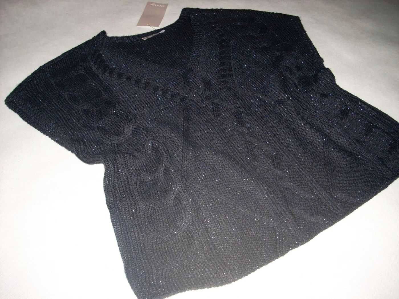 Nowa kamizelka sweter Srebrna nitka 38 40 42
