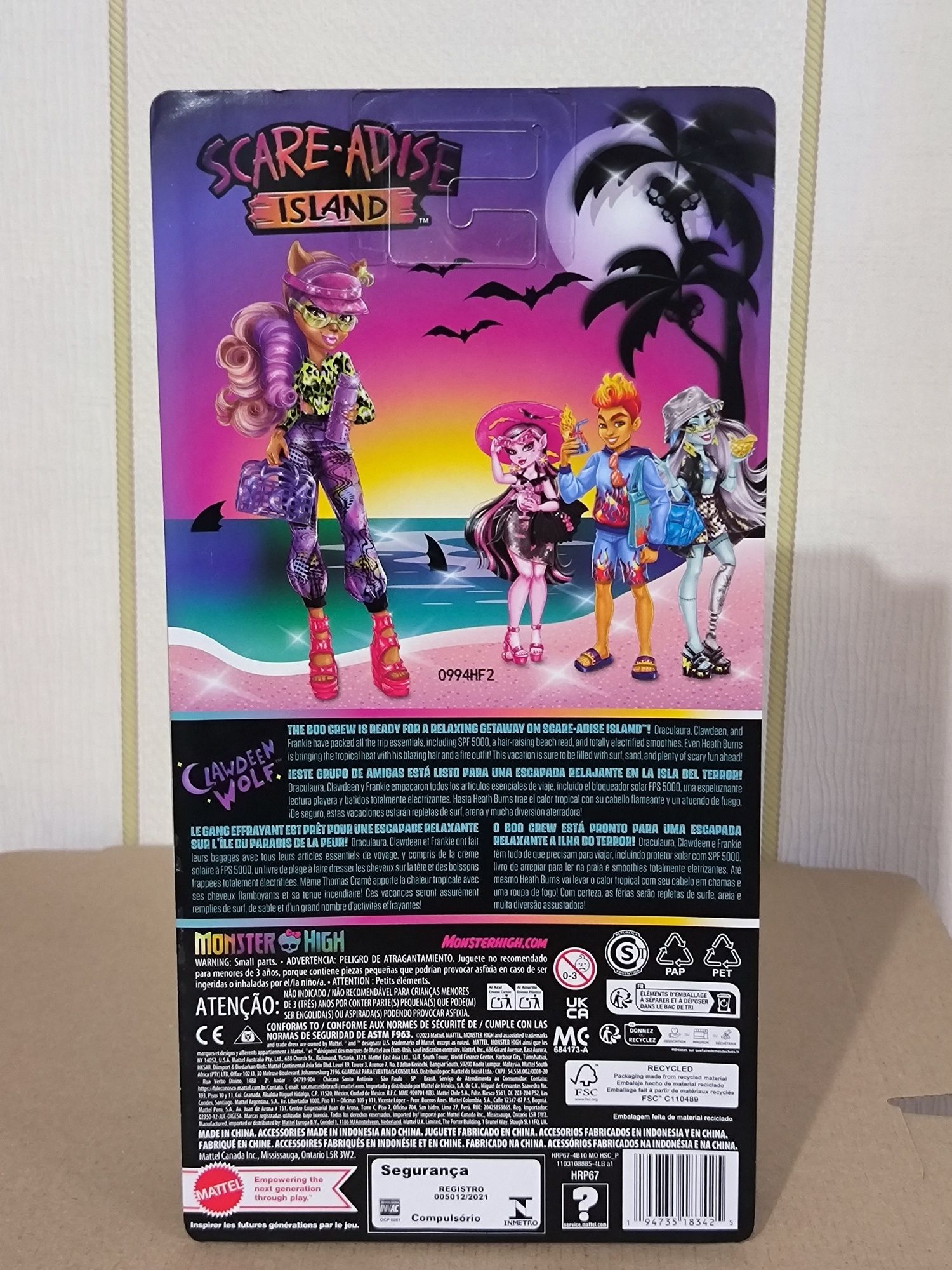 Monster High Scare-adise Clawdeen Wolf Лялька Монстер Хай Клодін Вульф
