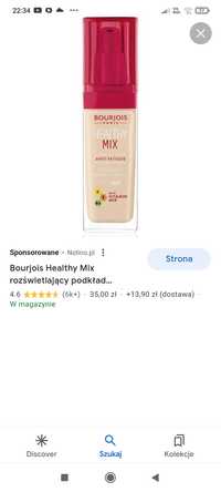 Nowy Podkład fluid stara wersja bourjois healthy mix kolor 50
