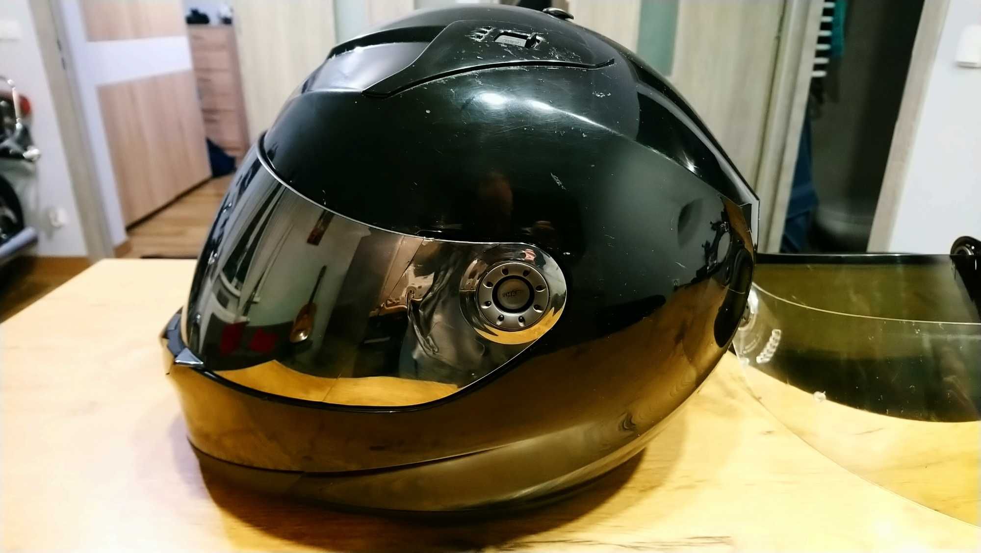 Kask motocyklowy shark ridil rozm M + 2 wizjery zestaw bdb stan