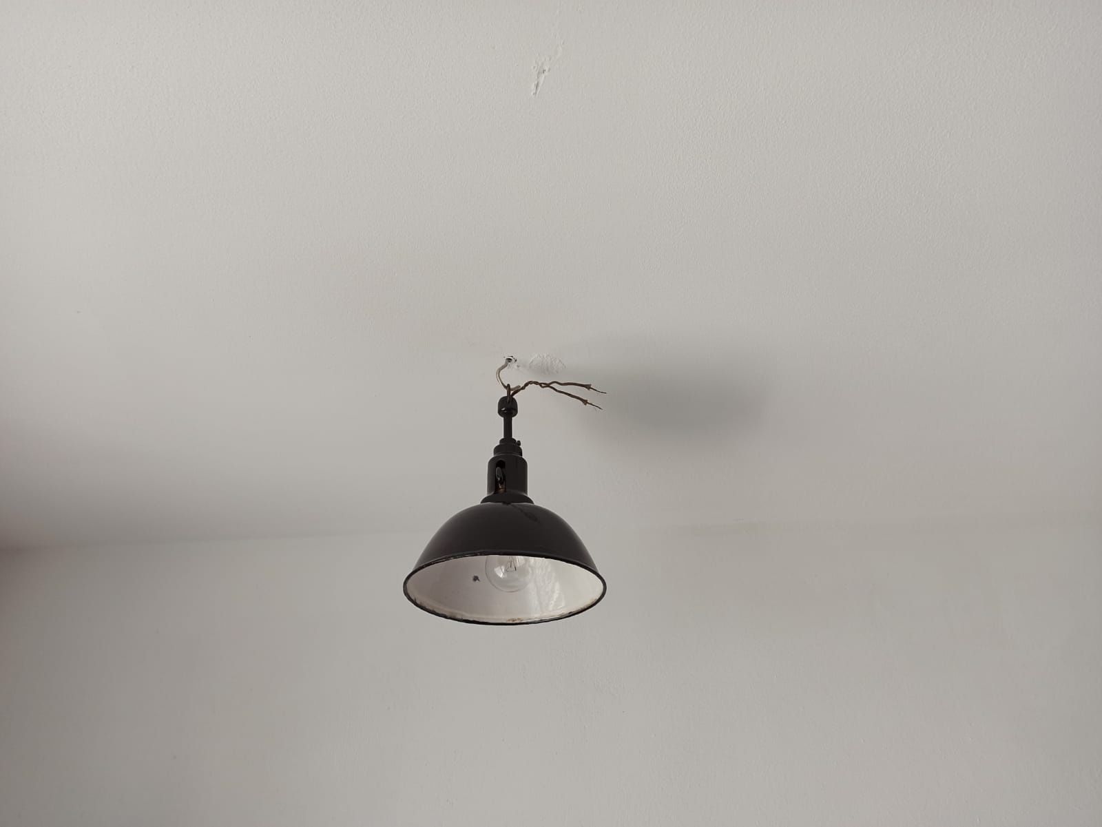 Lampa wisząca loft Bauhaus czarna Antyk
