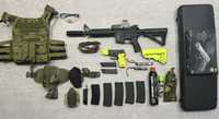 Arma de Airsoft M4A1 Evolution Recon MK18 Carbontech e Pistola P226 TM