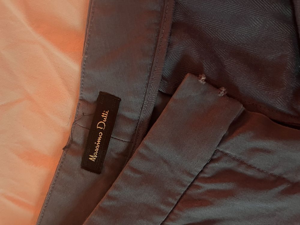 bawełniane spodnie Massimo Dutti