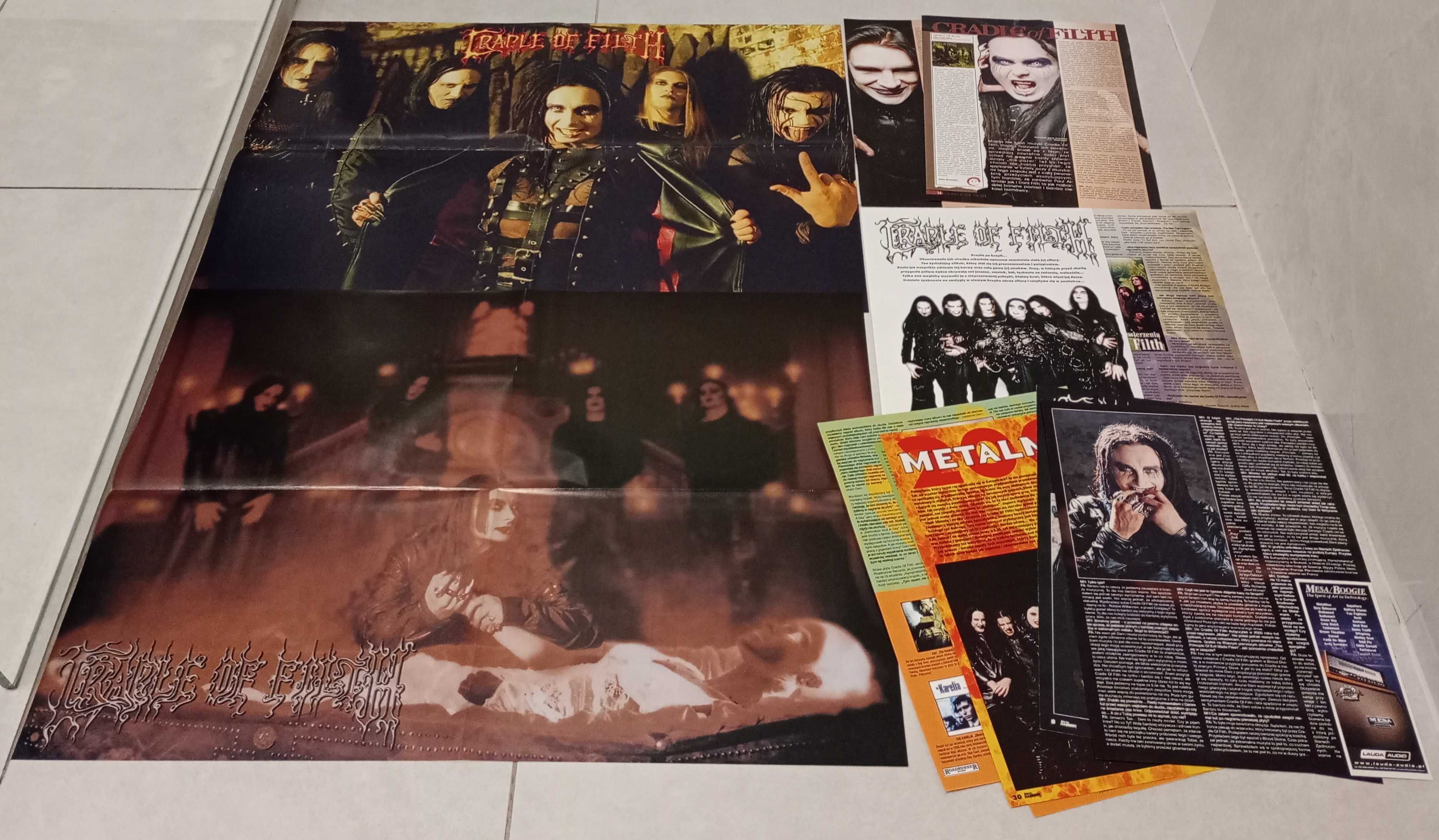 Cradle of Filth duża kolekcja plakatów i artykułów