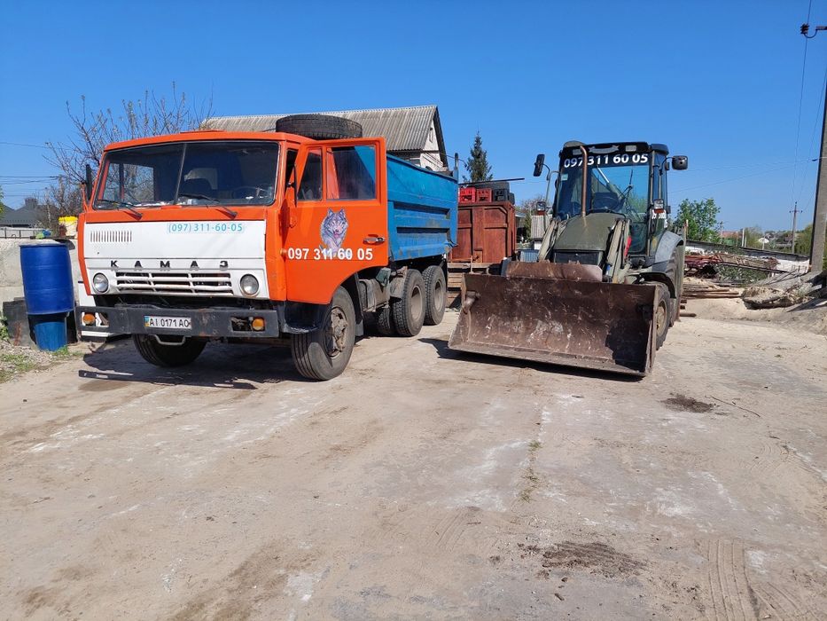 Послуги екскаватора самоскиди щебінь пісок підсипка