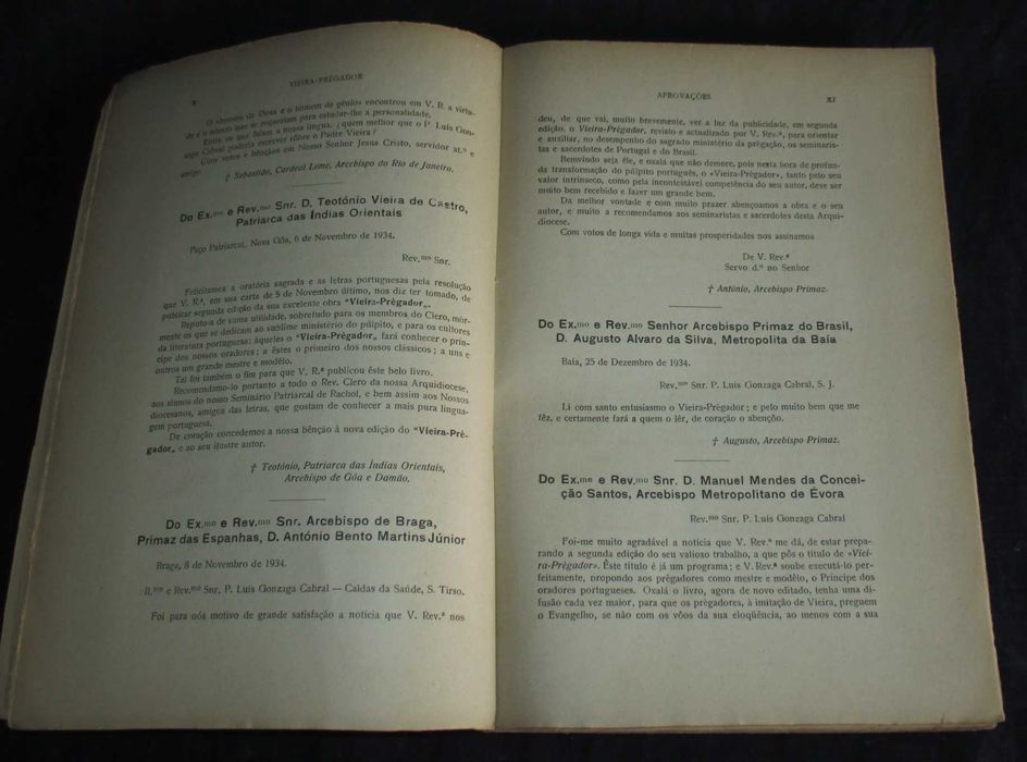 Livro Vieira-Prègador P. Luís Gonzaga Cabral S. J.  1936