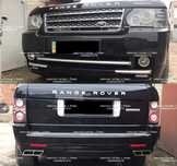Обвес накладка на бампер Губа Range Rover Vogue Supercharged L322