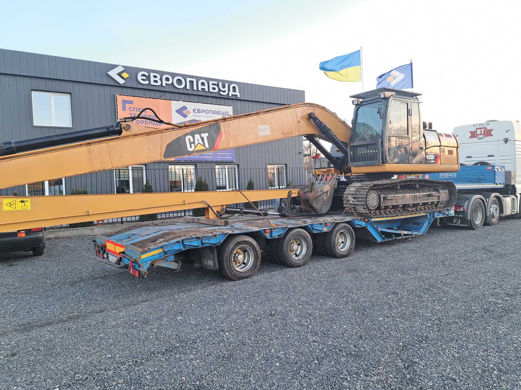 Оренда екскаваторів зі стрілою 16м.