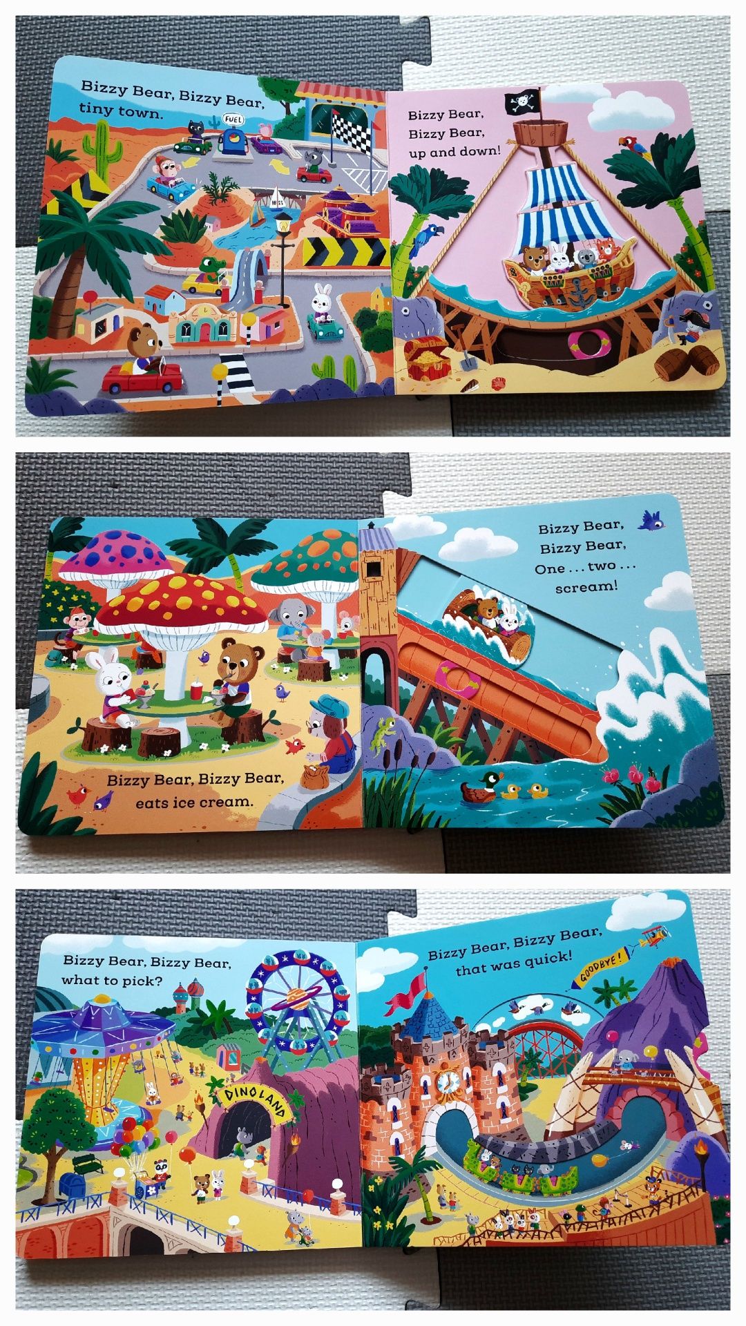 NOWA Bizzy Bear Fun Park miś pracuś książeczka po angielsku
