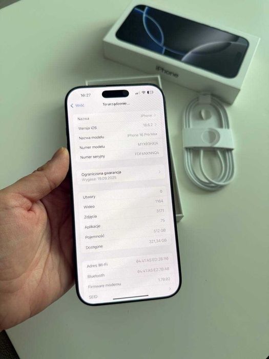 iPhone 16Pro MAX 512GB.
