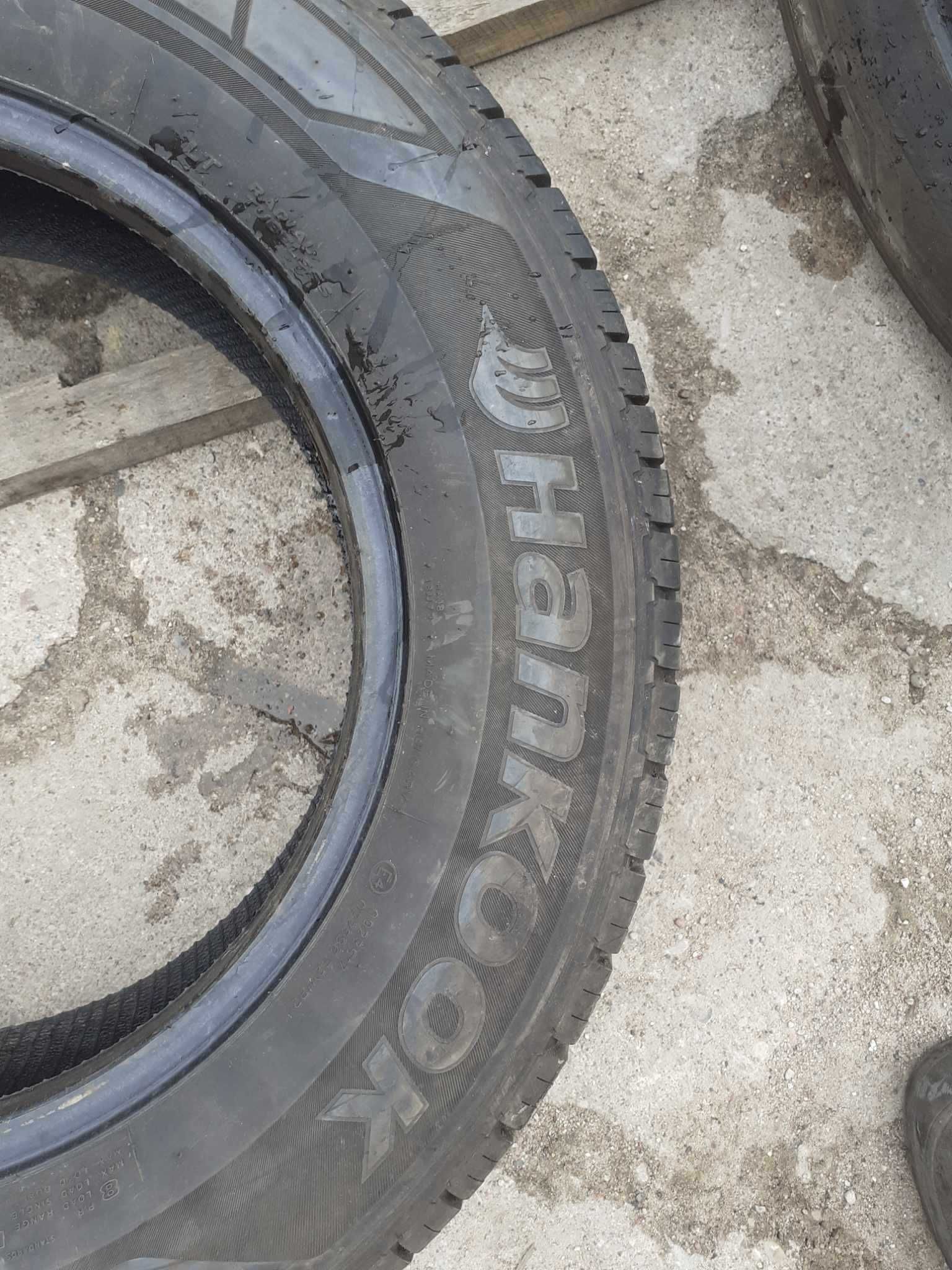 2x używane opony letnie 225/65 R16C Hankook 4.5mm - możliwy montaż